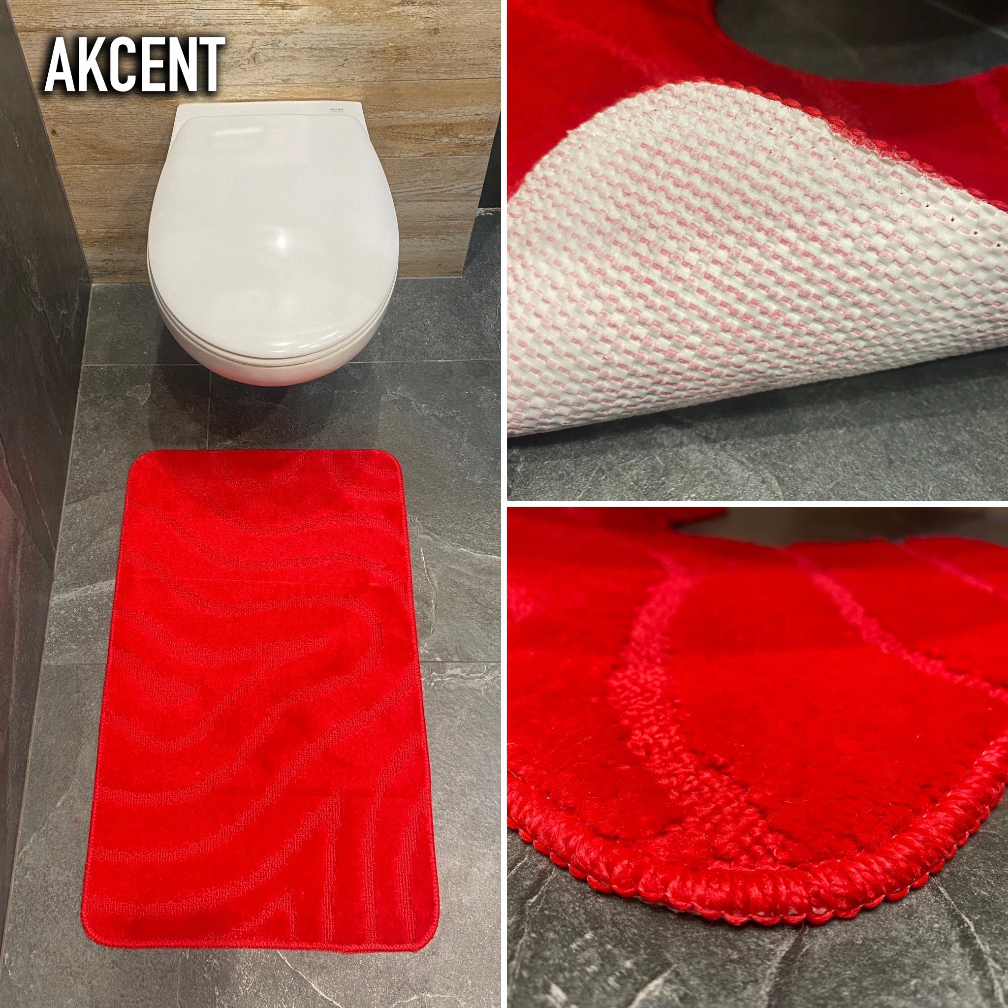 ANTI-SLIP BATHROOM rug, MANY COLORS Manufacturer code 1 CZĘŚCIOWY DYWANIK ŁAZIENKOWY
