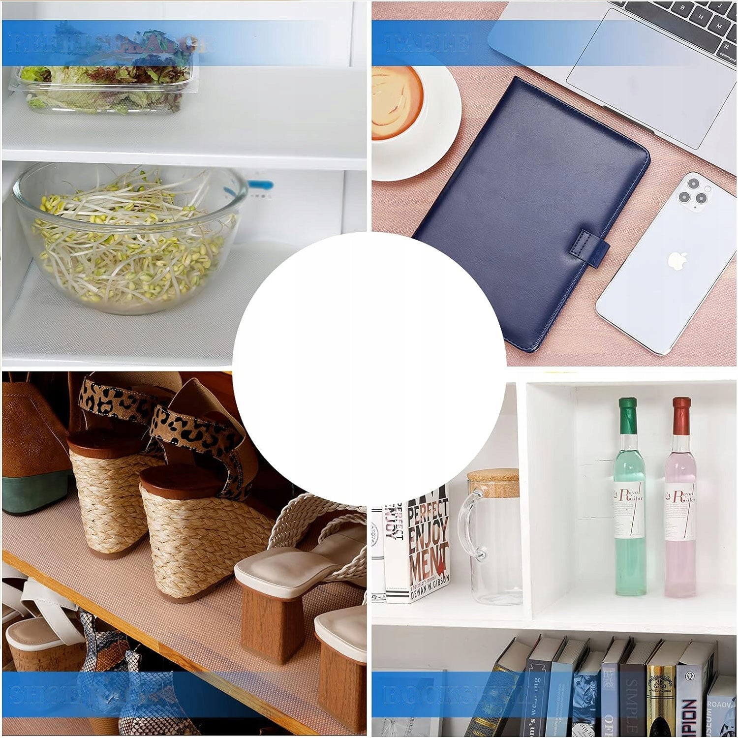 ANTI-SLIP DRAWER PROTECTIVE MAT 500 X 60 CM TRANSPARENT FOR CABINETS Color transparent