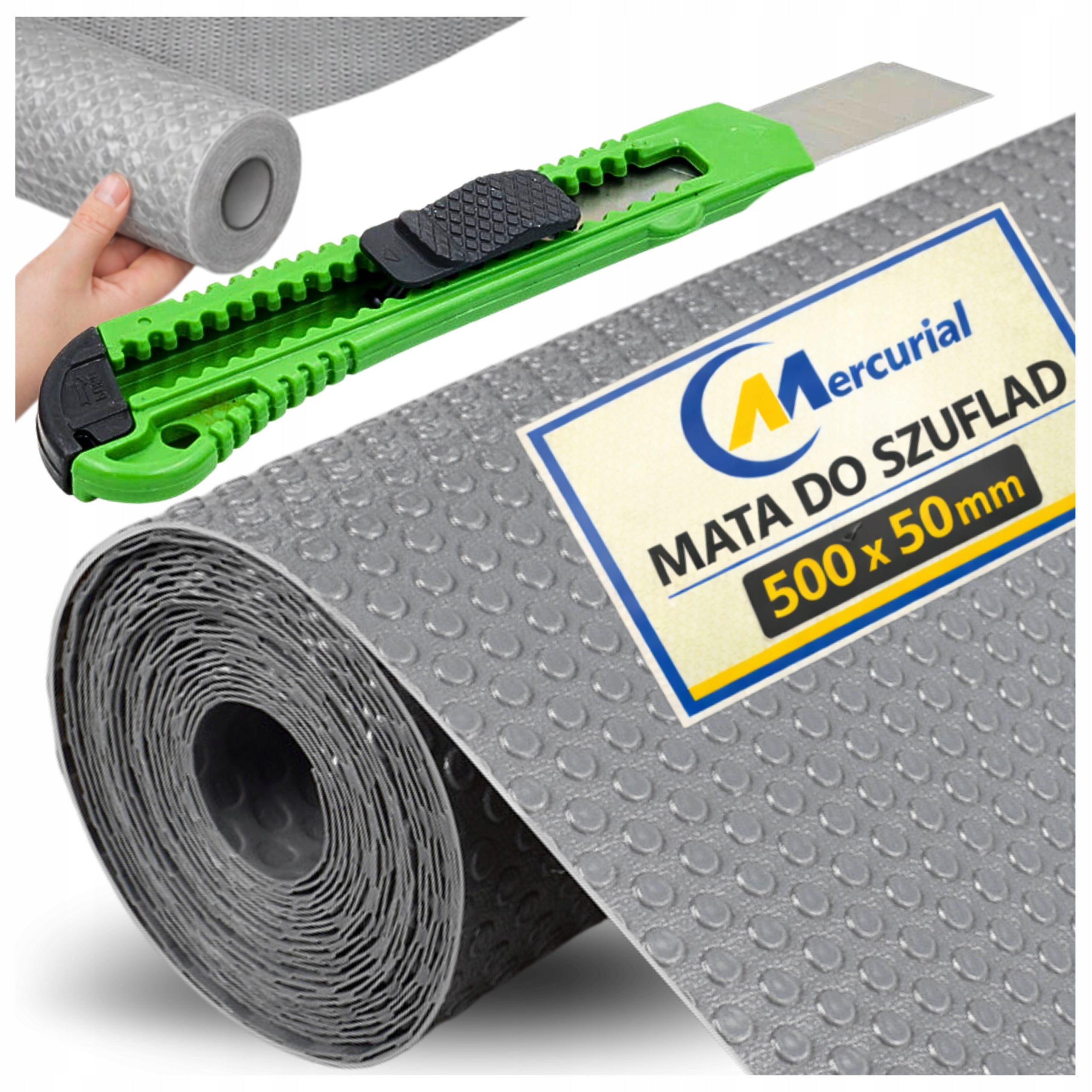 ANTI-SLIP MAT FOR DRAWER PROTECTIVE CABINETS FOR TABLE 500X50 KNIFE FREEBIE