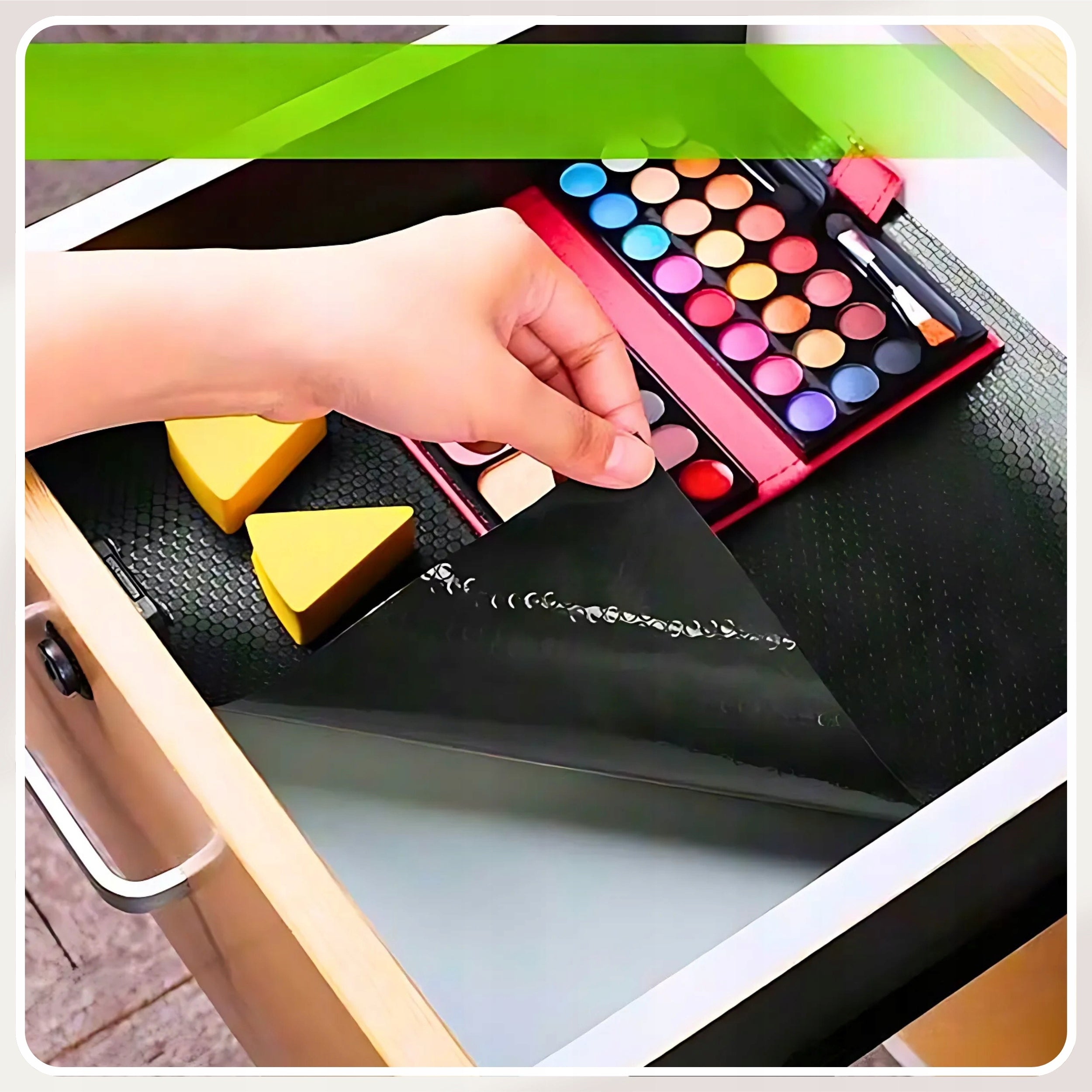 ANTI-SLIP MAT FOR DRAWERS PROTECTIVE PAD 500x50 cm BLACK Kind mat