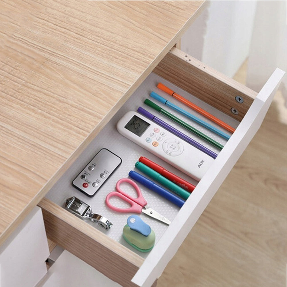 ANTI-SLIP PROTECTIVE MAT FOR CABINET DRAWERS PAD ROLL 300x50 WHITE Product width 50 cm