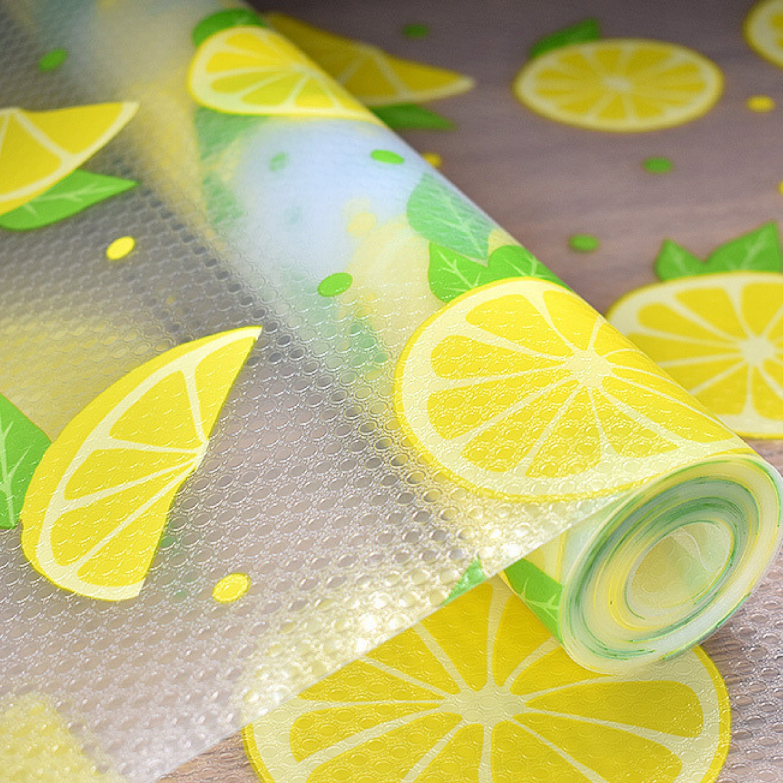 ANTI-SLIP PROTECTIVE MAT FOR CLOSET DRAWERS WARDROBES 500x60 LEMONS Brand Korbi