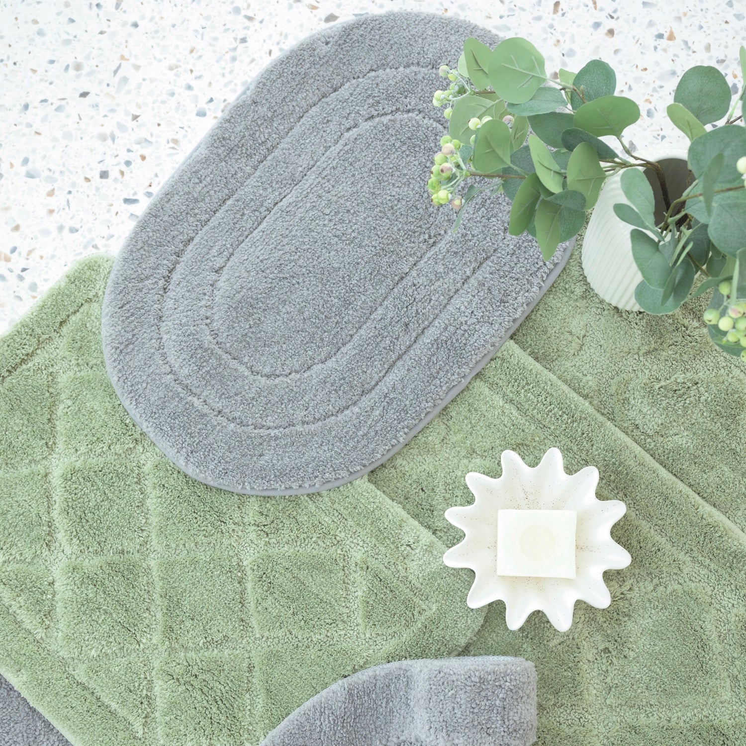 ANTI-SLIP RUG SOFT ABSORBENT GREY FOR WASHING 50x80CM Manufacturer code 507777