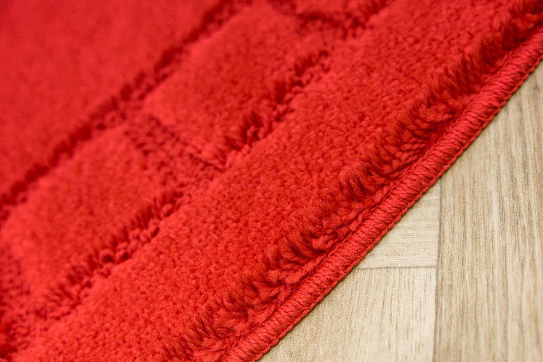 ANTI-SLIP RUG SOFT RED LAUNDRY MAT OVAL OCEAN 60x100 cm Shape oval