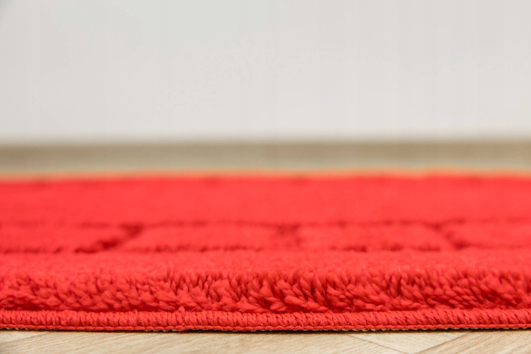 ANTI-SLIP RUG SOFT RED LAUNDRY MAT OVAL OCEAN 60x100 cm Thickness 25 mm