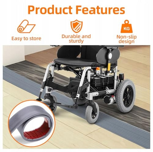 ANTI-SLIP SELF-ADHESIVE THRESHOLD RAMP FOR WHEELCHAIRS 100CM Manufacturer code Producent niezależny