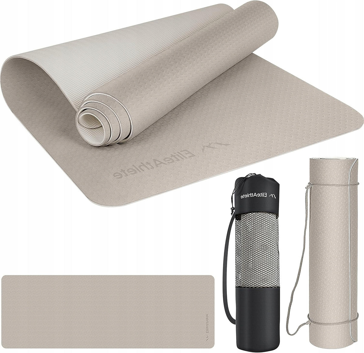 ANTI-SLIP YOGA MAT 183 CM 61 CM 6 MM WITH STRAP AND BAG