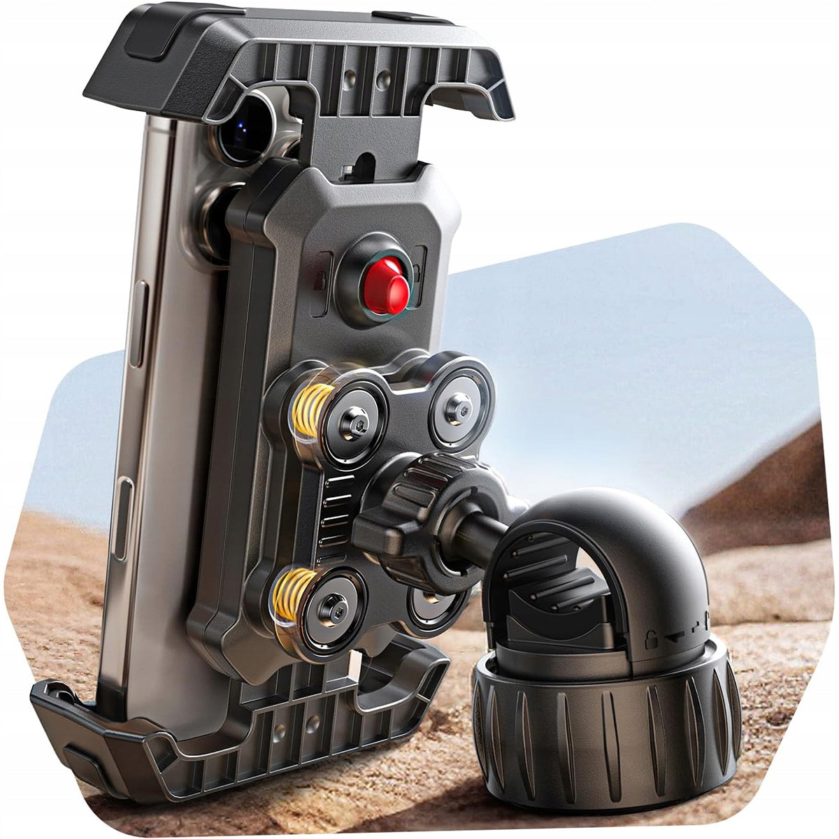 ANTI-VIBRATION MOTORCYCLE BIKE PHONE HOLDER