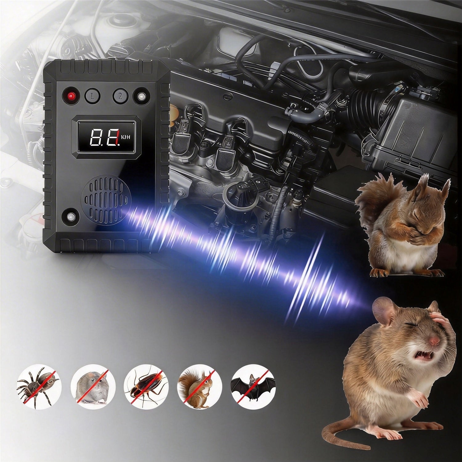 ANTIKUNA FOR CAR EFFECTIVE DETERRENT FOR ELECTRONIC MARTENS FOR CAR Kind repellent