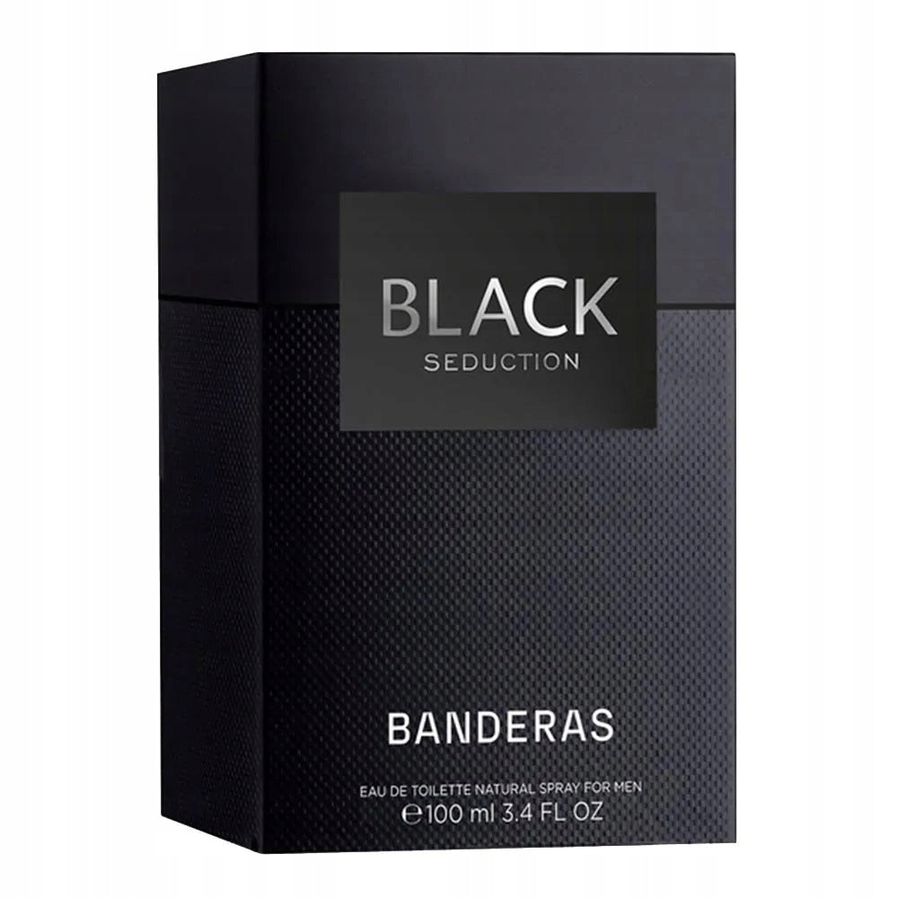 ANTONIO BANDERAS Black Seduction EDT eau de toilette for men perfume Packaging volume 100 ml