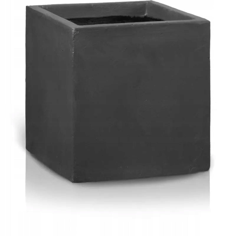 Keramiktopf Ecolite, quadratisch, dunkelgrau, 25 x 25(A) cm 