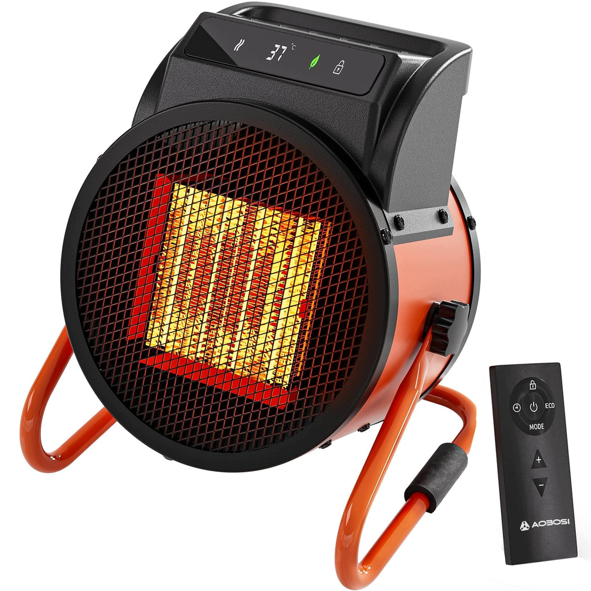 AOBOSI Heater with fan 2000W with digital thermostat