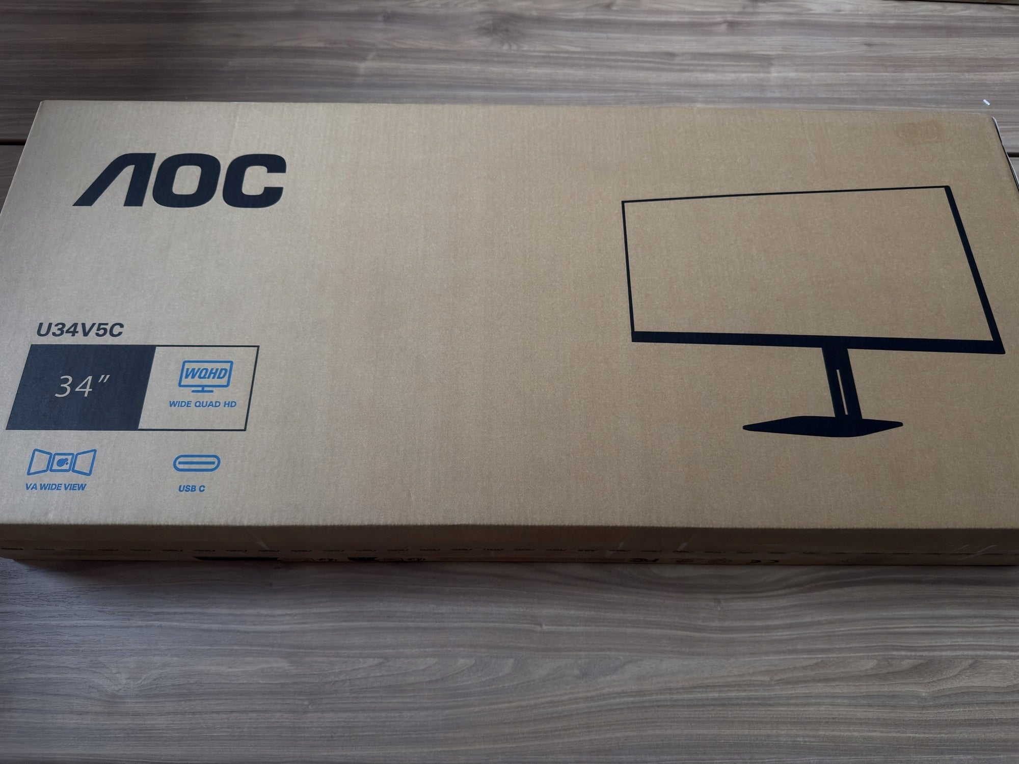 AOC U34V5C/BK - Power Delivery 65W USBC NEW!! [FV VAT]