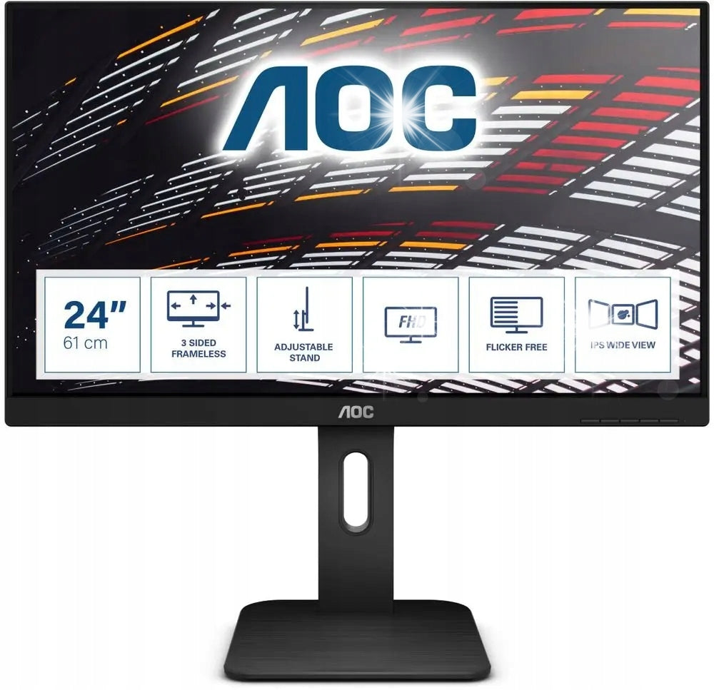 AOC X24P1 Monitor | 24-Inch | 1920x1200 WUXGA | 4ms Response Time | IPS Panel | 16:10 Aspect Ratio | 60Hz Refresh Rate Packaging status original