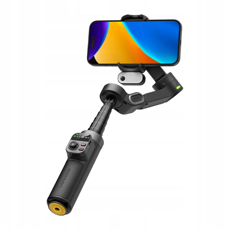 AOCHUAN X3 Gimbal 3-Axis Tripod Black AI 360° 6 Modes Compact Lightweight Packaging status original