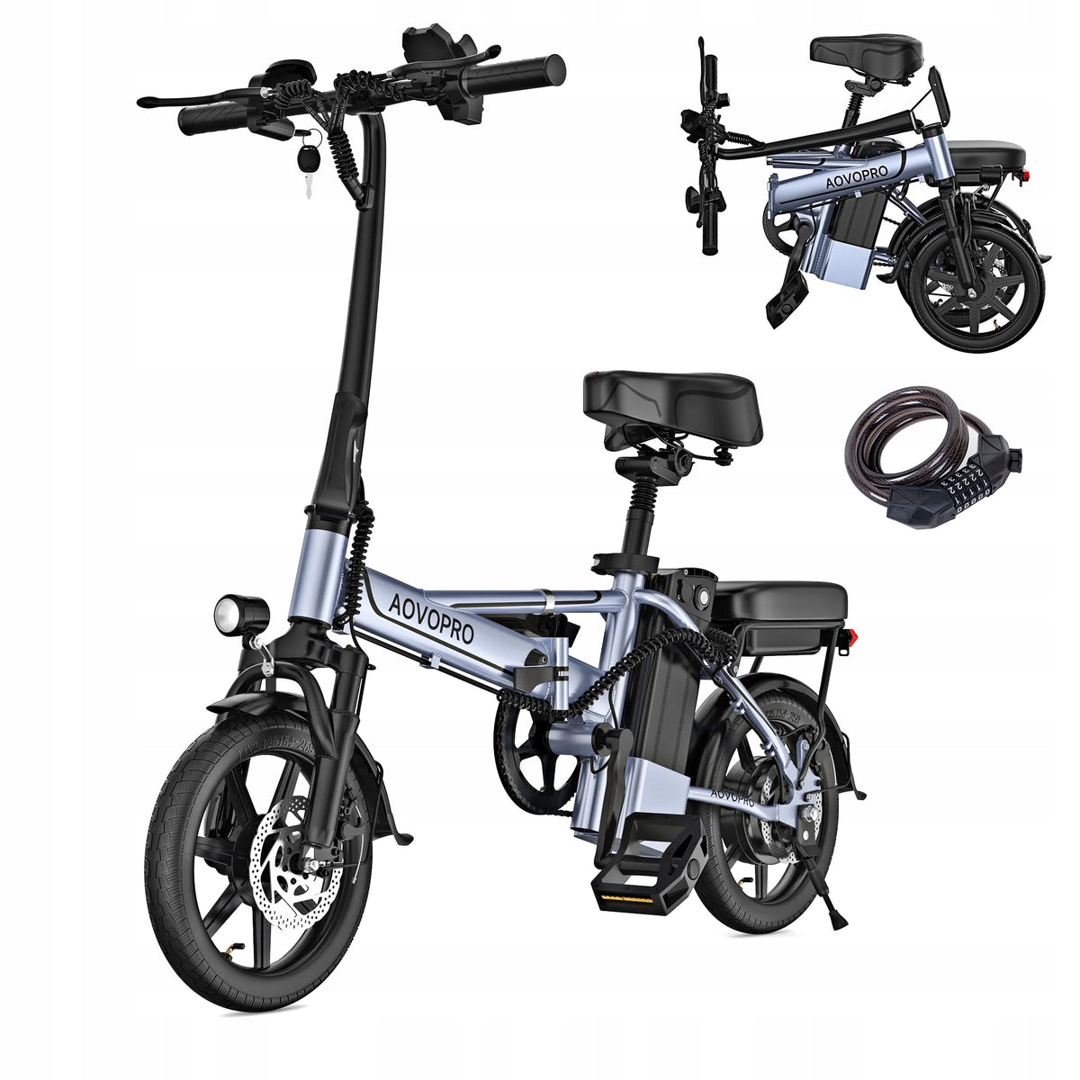 AOVOPRO EB14 Electric Vehicle 500W 48V 10.4ah , 14' Vehicle,35KM/H 45KM