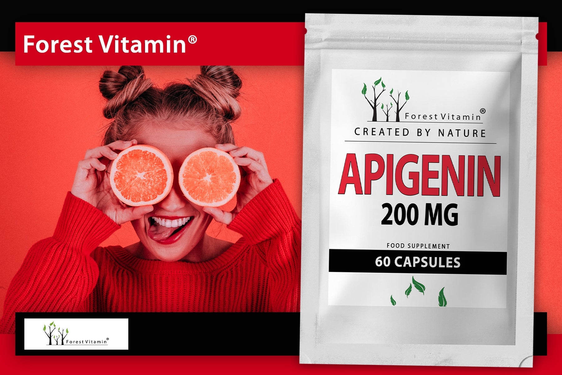 APIGENIN 200mg 60 kaps STRONGEST 100% PURE TEST Basic ingredient other