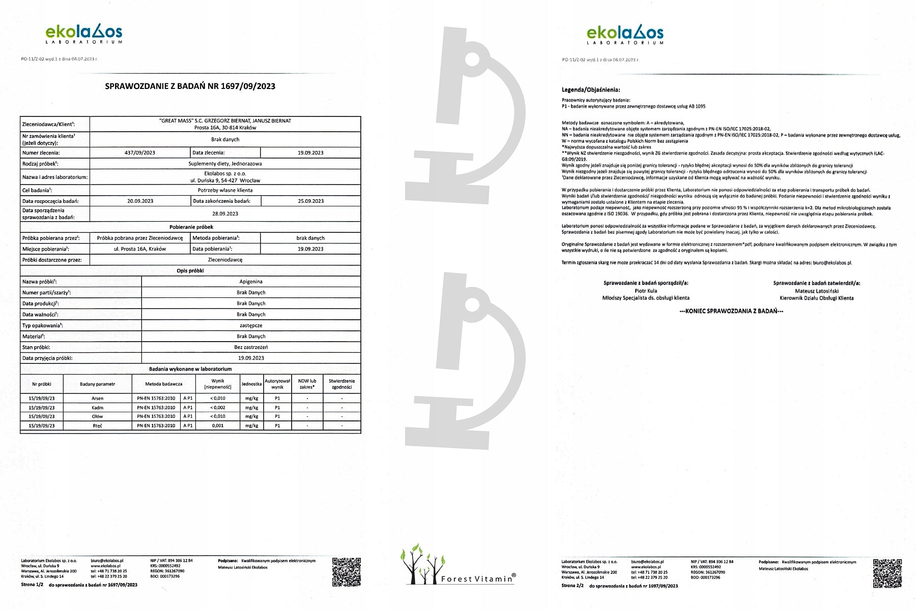 APIGENIN 200mg 60 kaps STRONGEST 100% PURE TEST For universal