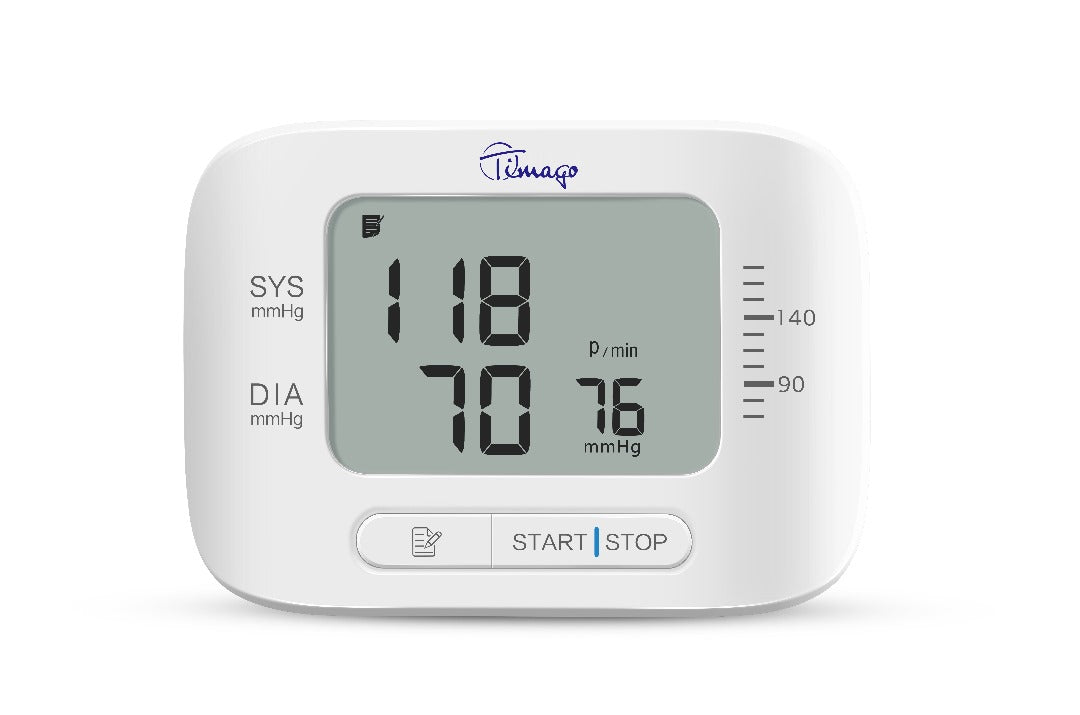 APPARATUS FOR MEASURING BLOOD PRESSURE ON THE WRIST BLOOD PRESSURE MONITOR TIMAGO