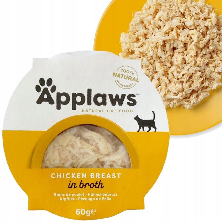 APPLAWS CAT WET CAT FOOD FILLET CHICKEN BREAST IN BROTH 10x60g Manufacturer code 7005CE-A