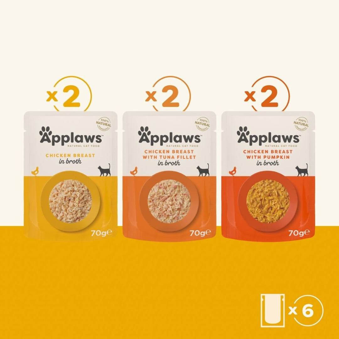 APPLAWS Cat Tasting Multipack with Chicken in Sachet in Broth for ko Packaging status original