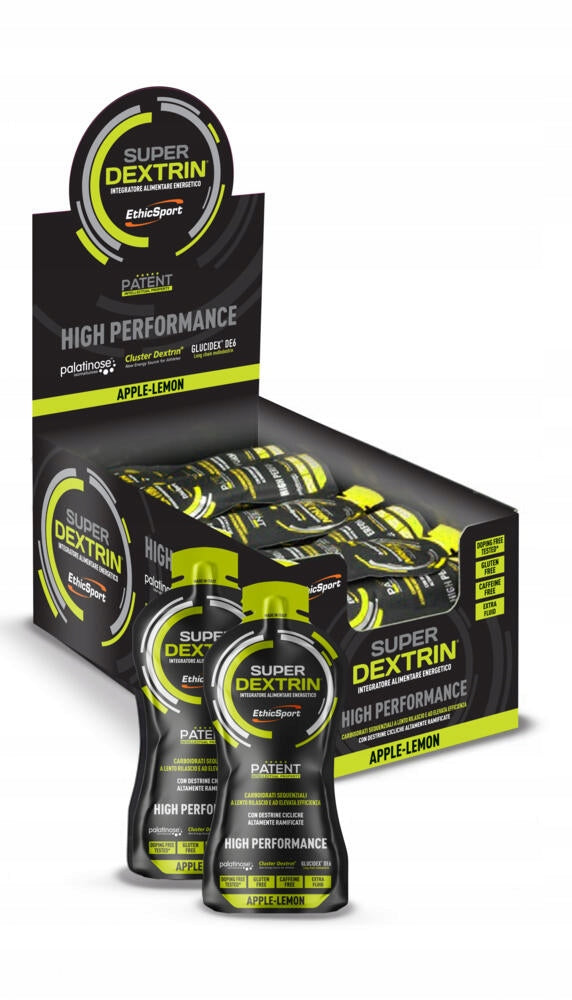 APPLE ENERGY GEL SUPER DEXTRIN ETHICSPORT WITHOUT CAFFEINE VEGAN 58 ML Brand EthicSport