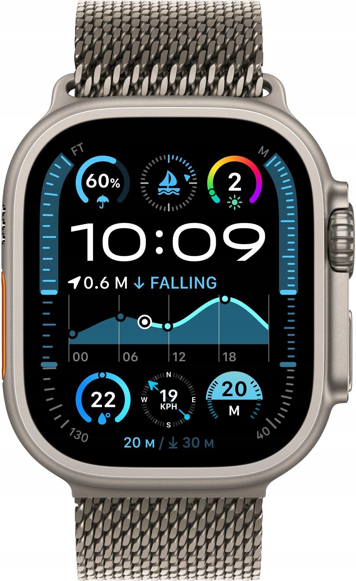 APPLE Watch Ultra 2 GPS + Cellular 49mm Titanium + M Bracelet Packaging status original