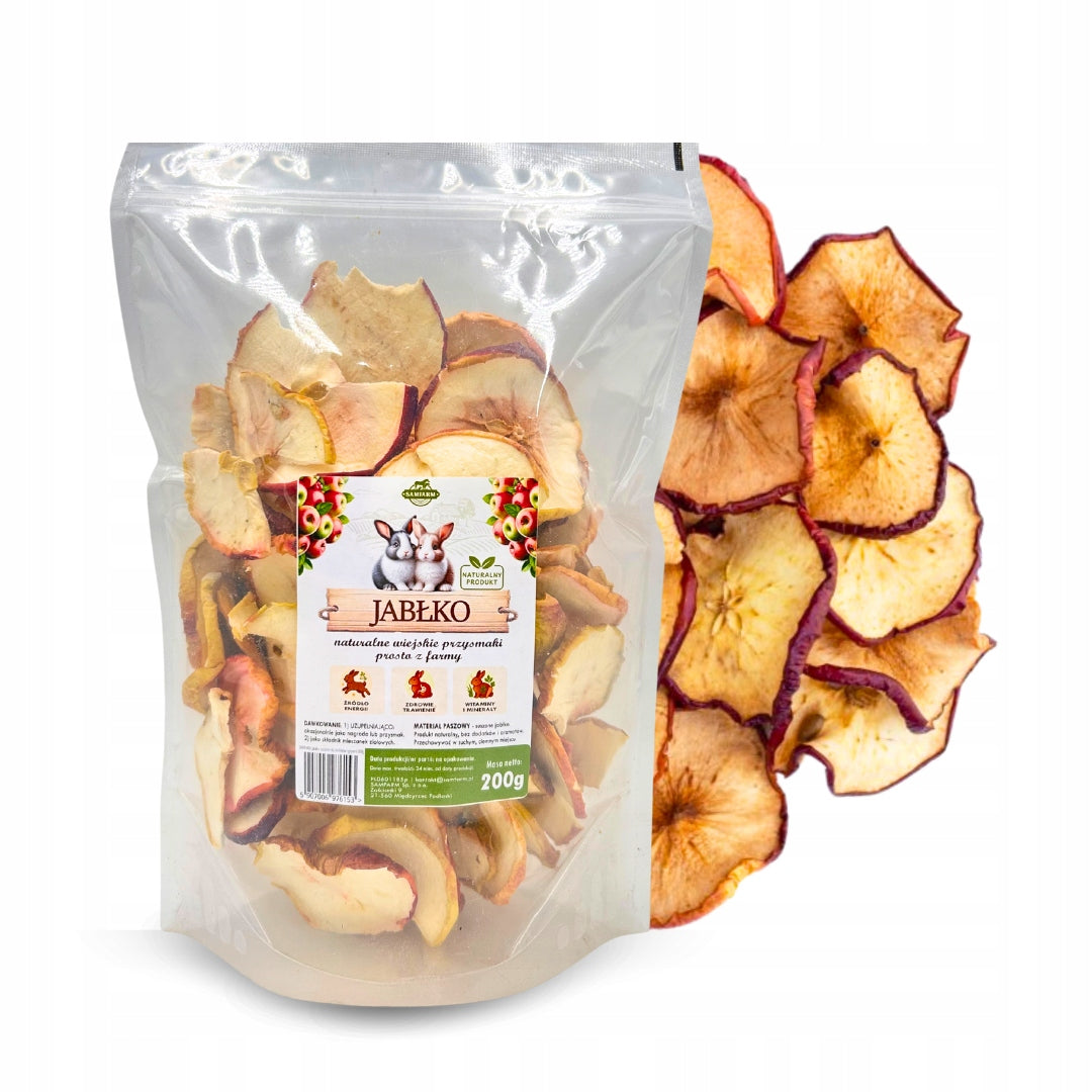 APPLE for rabbits and rodents - 200G XXL pack delicacy SAMFARM