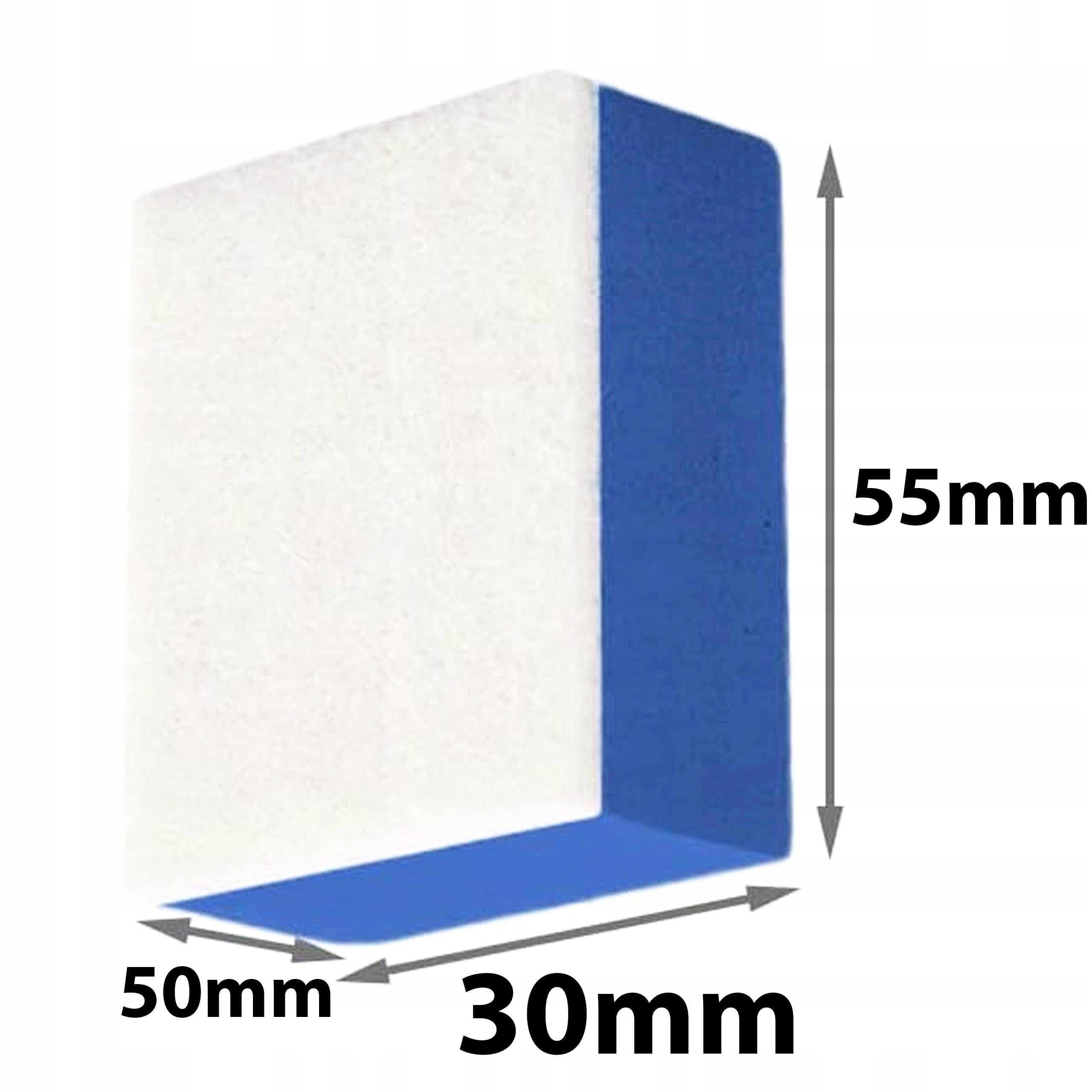 APPLICATOR PAD WITH FELT FOR POLISHING GLASS IN THE CAR CUBE FELT Manufacturer code ADB000424