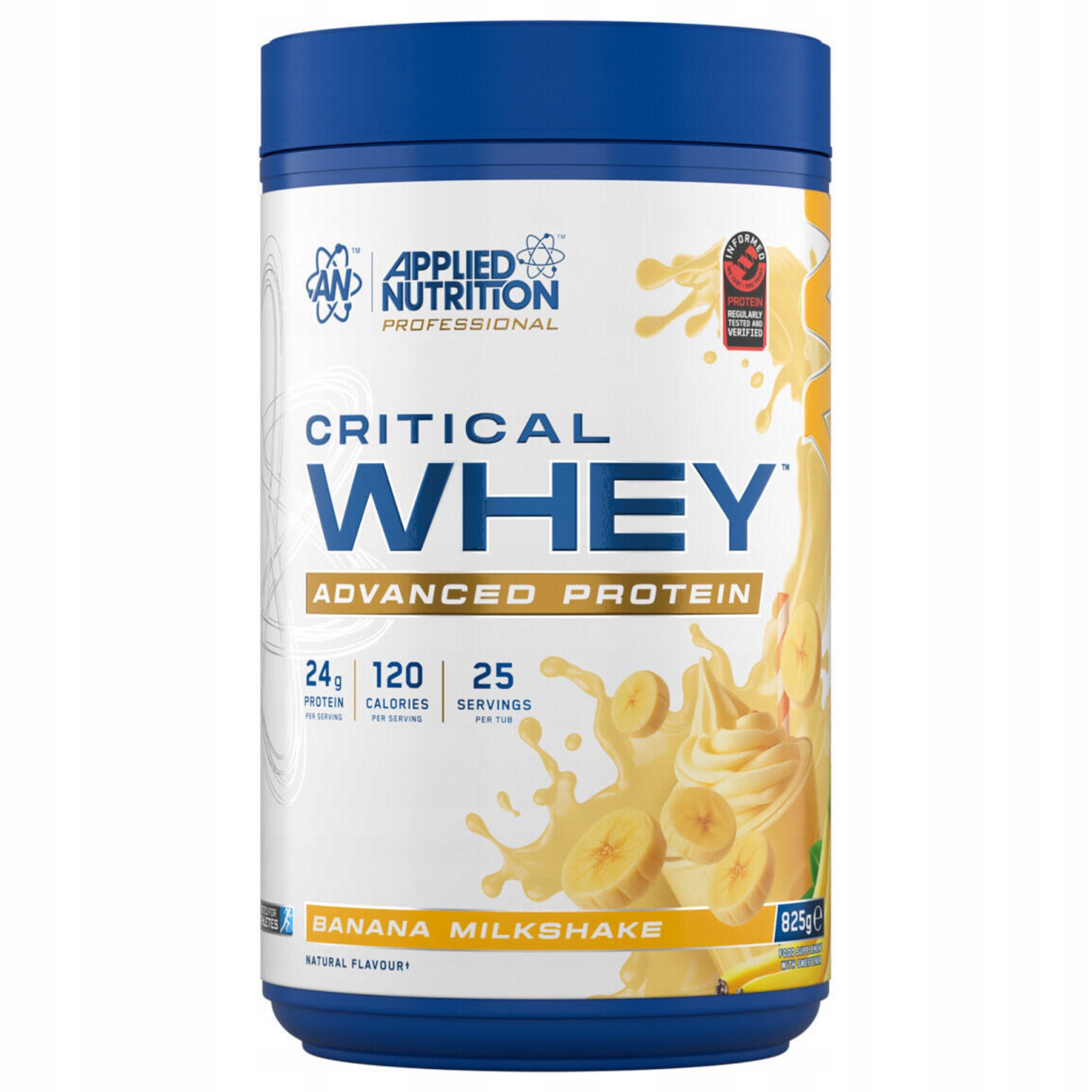 APPLIED NUTRITION CRITICAL WHEY COMPLEX WHEY PROTEIN WPI WPH WPC 825g Expiration date at least six months from the date of purchase