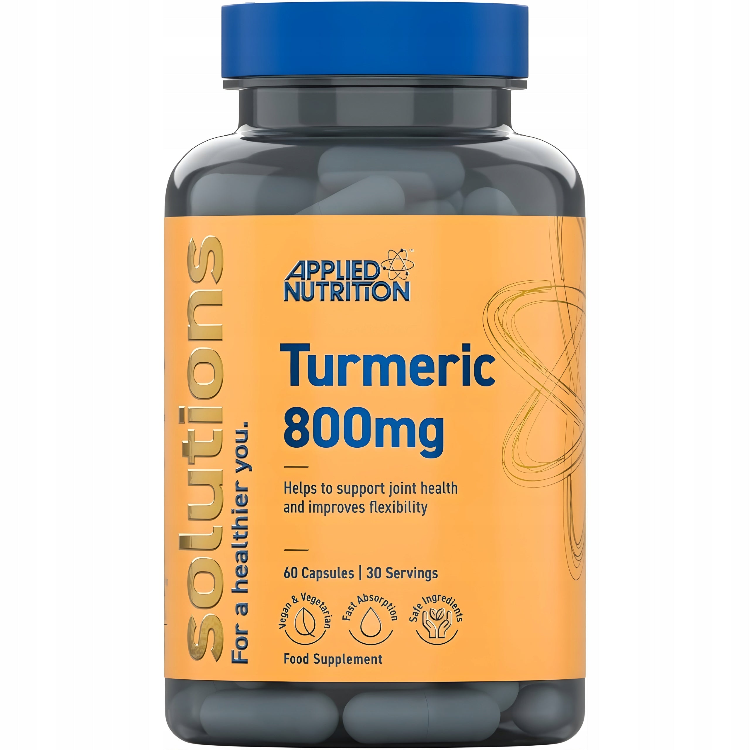 APPLIED NUTRITION TURMERIC 800mg TURMERIC INFLAMMATION JOINTS KNEES 60 KAPS Expiration date not specified