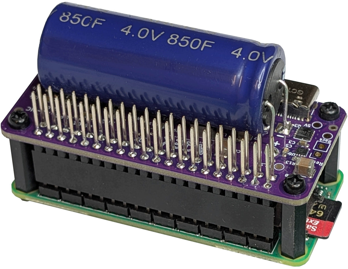 AQEX STUBBORN BALANCE ZERO UPS HAT @RPi Zero 2 WH