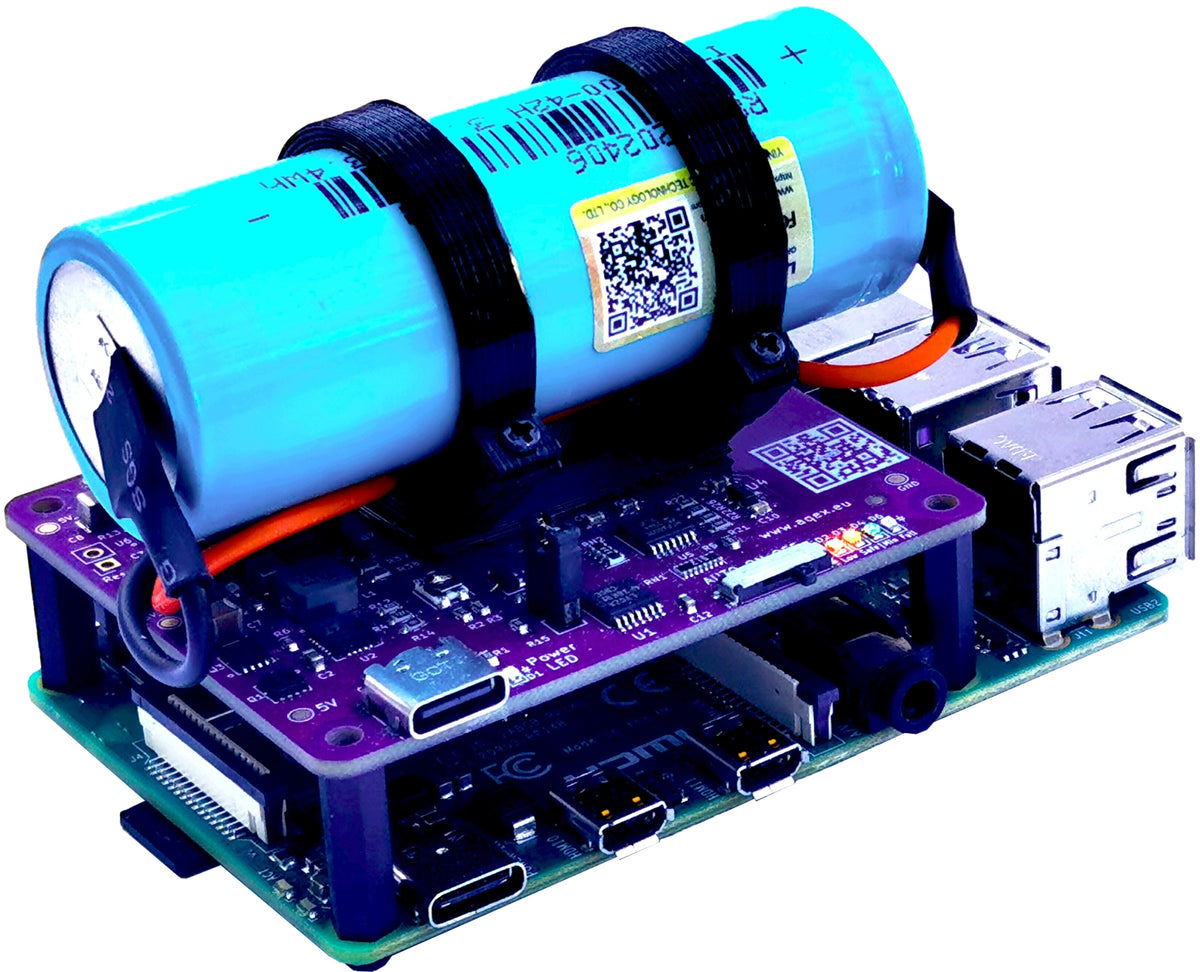 AQEX STUBBORN STAMINA LF UPS HAT for the Pi