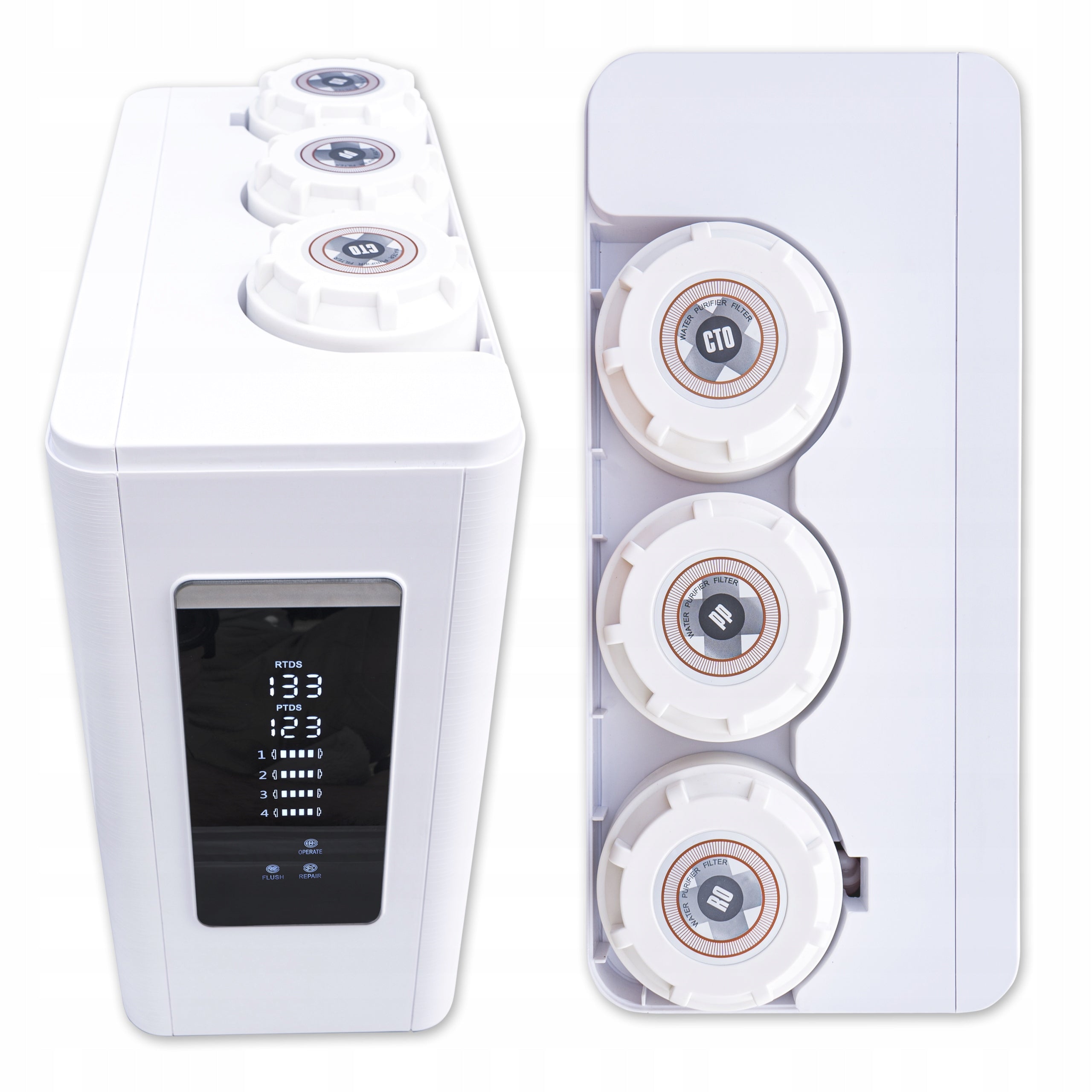 AQUA CRISTAL WATER FILTERS 5 SET RO 5 DEGREES REVERSE OSMOSIS 75GPD Brand no brand