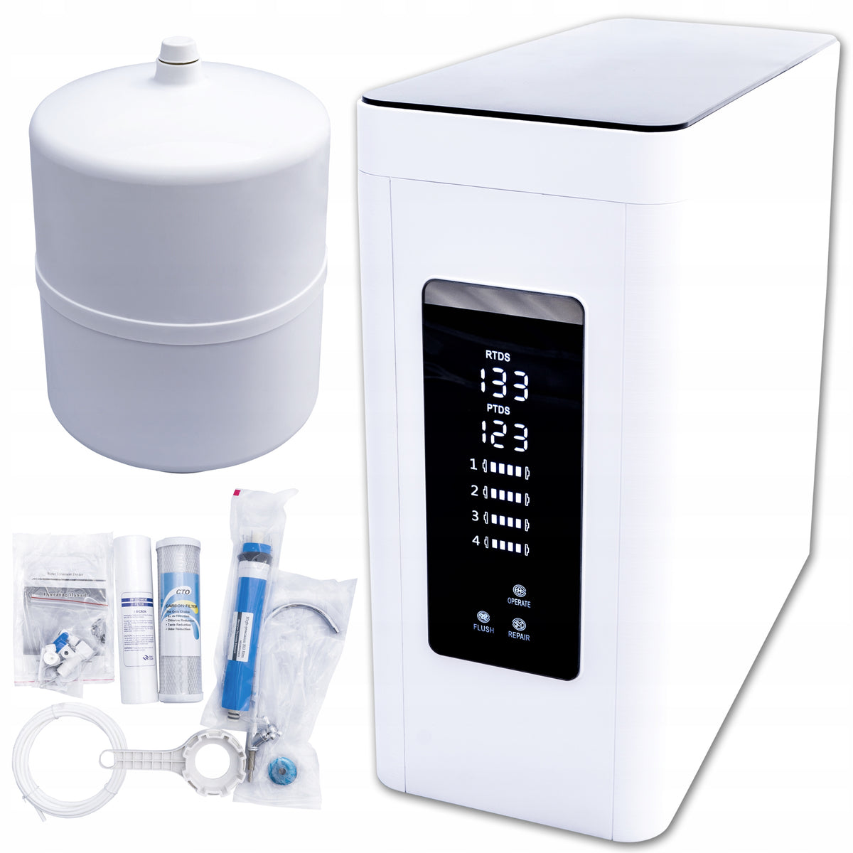 AQUA CRISTAL WATER FILTERS 5 SET RO 5 DEGREES REVERSE OSMOSIS 75GPD