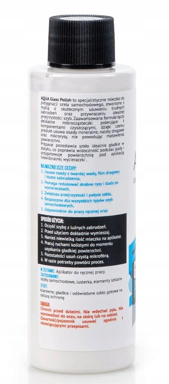 AQUA Glass Polish 150 ml - glass polishing milk Packaging capacity 150 ml