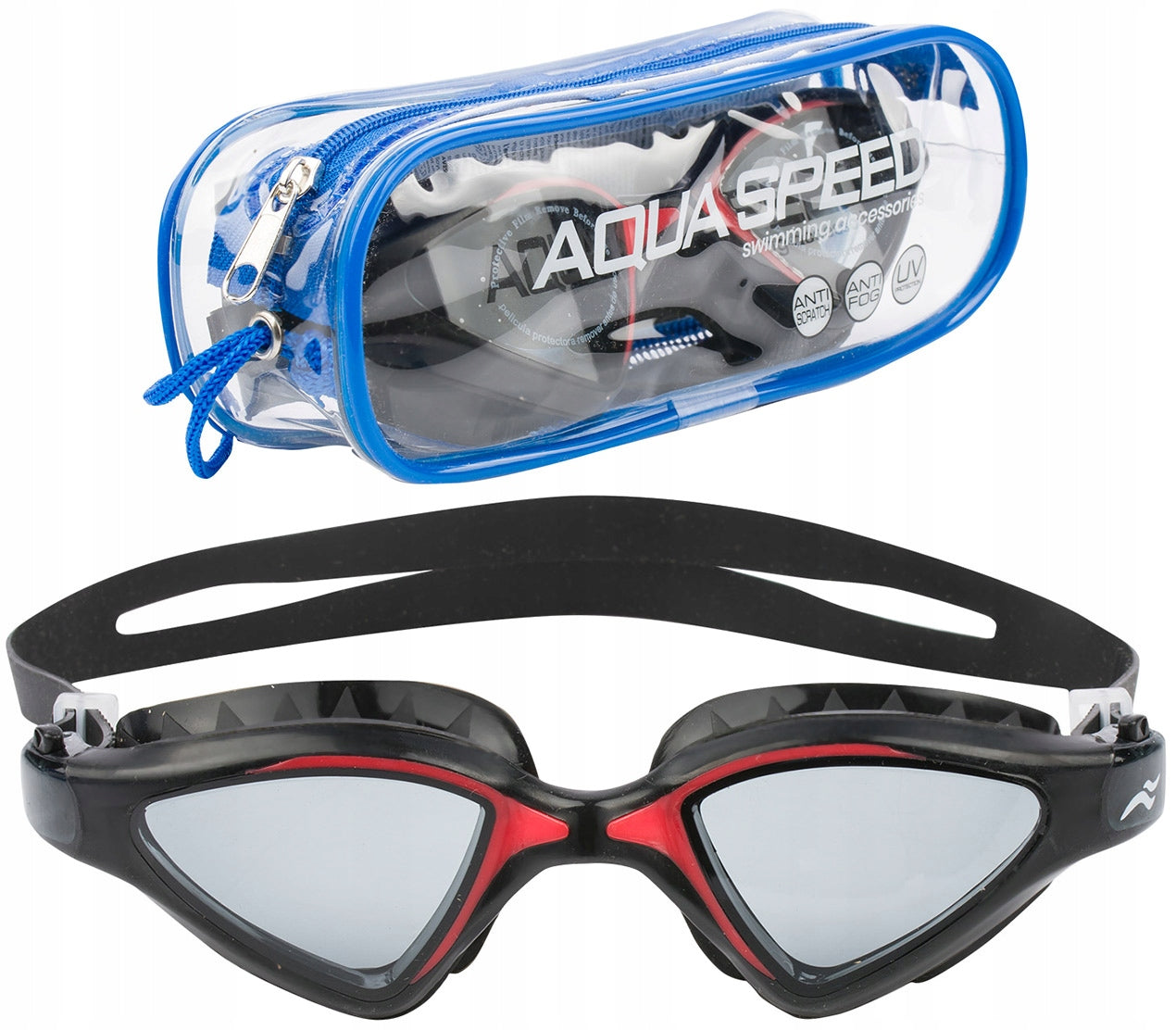 AQUA SPEED ANTI FOG SWIMMING GOGGLES UV POOL GLASSES