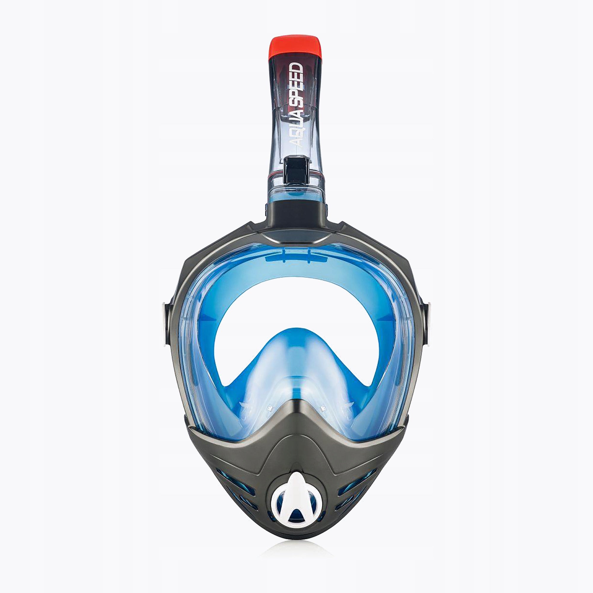 AQUA-SPEED Brizo Full Face Snorkeling Mask + L-XL Camera Holder Color blue