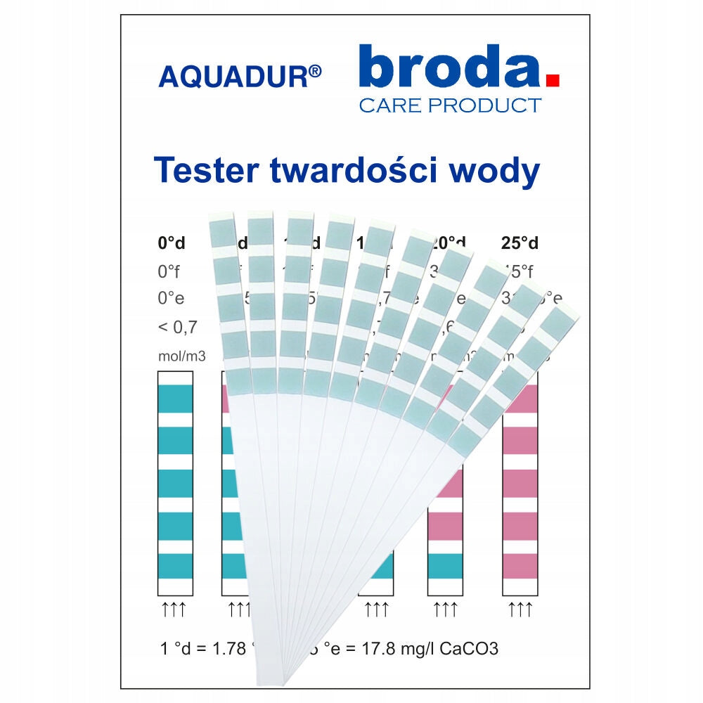 AQUADUR - Strip water hardness tester - 30 pieces