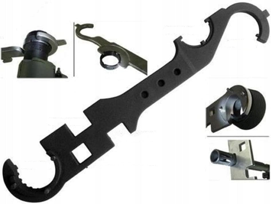 AR-15 Multi-Tool Wrench - 4140 Steel, Gunsmithing & Maintenance Tool Key type box-end