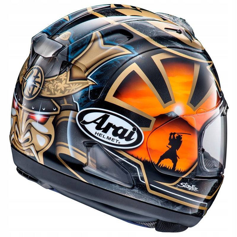 ARAI RX7V EVO PEDROSA SPIRIT GOLD XL HELMET Size XL