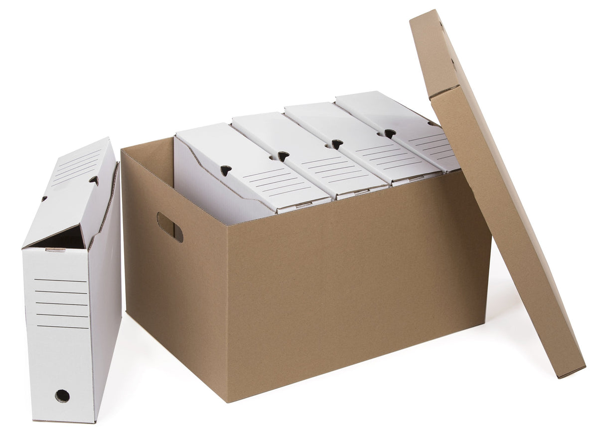 ARCHIVING CARTON BOX 525x350x315 10 pcs Color brown