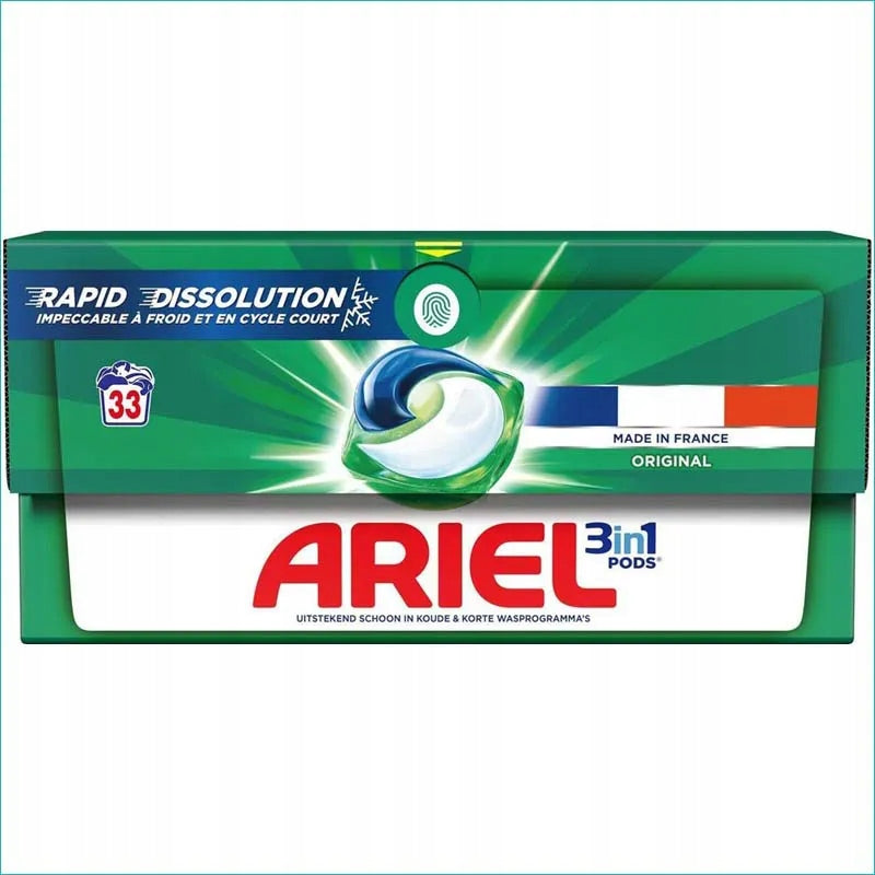 ARIEL 3 IN 1 PODS ORIGINAL Washing Capsules 33