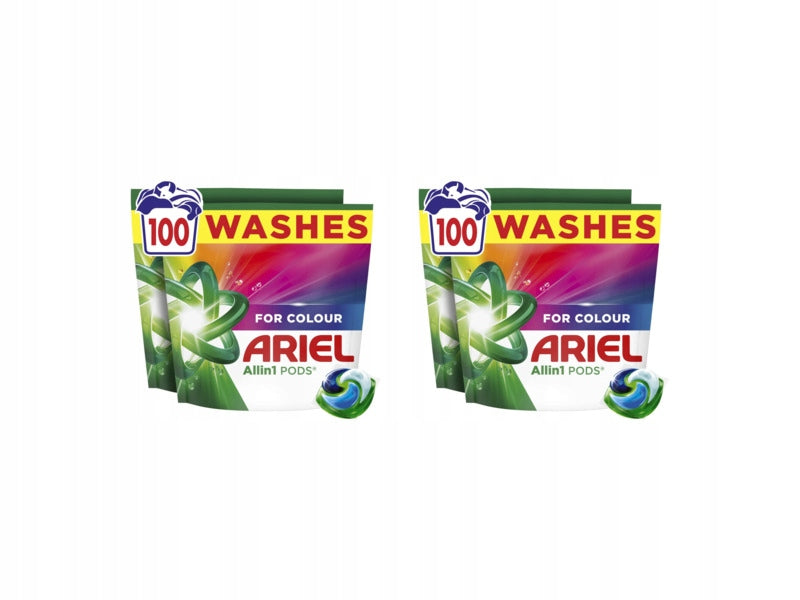 ARIEL All in 1 Pods Color Washing Capsules - 2 x 100 Pack