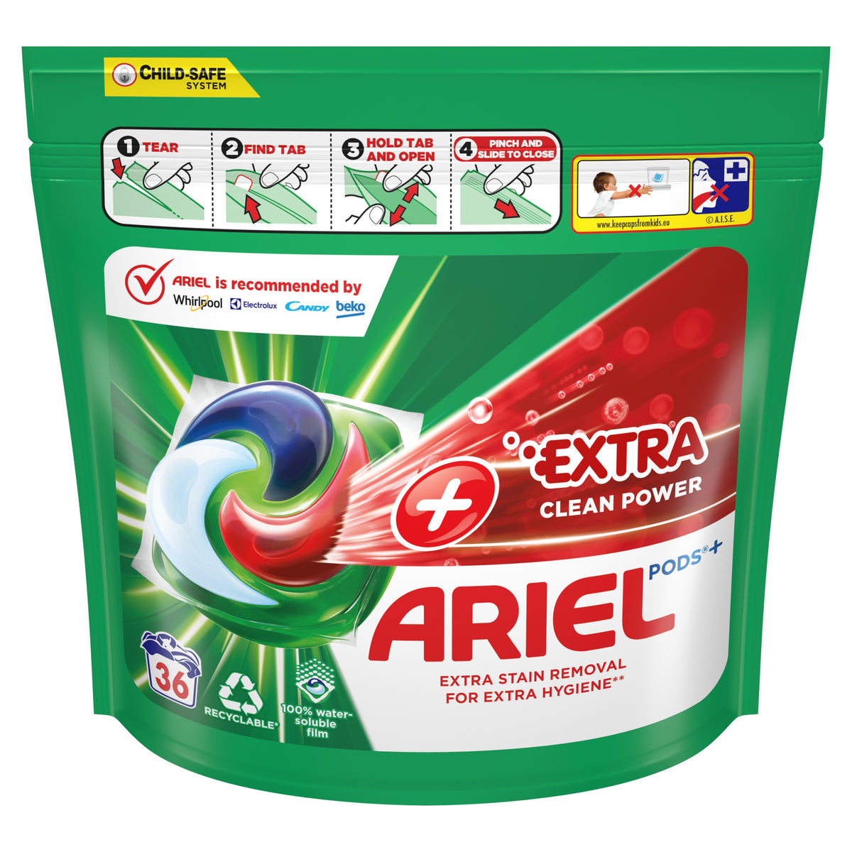 ARIEL All-in-1 Pods Washing Liquid Capsules 36 Washes Effective Washing