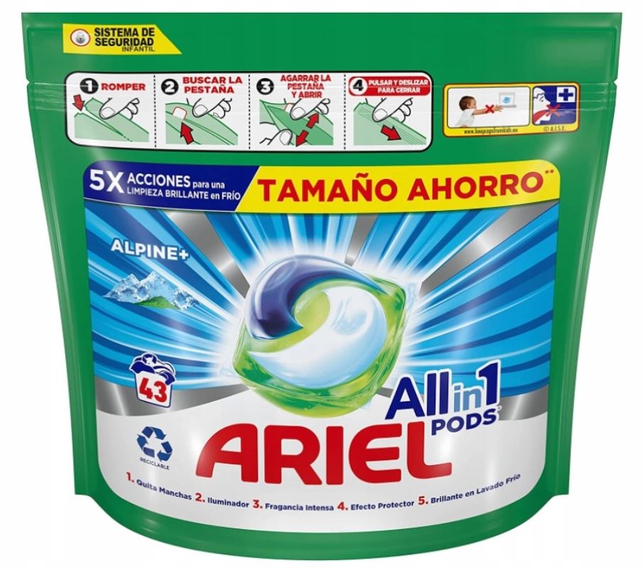 ARIEL All in 1 capsules PODS 43pcs ALPINE Univers