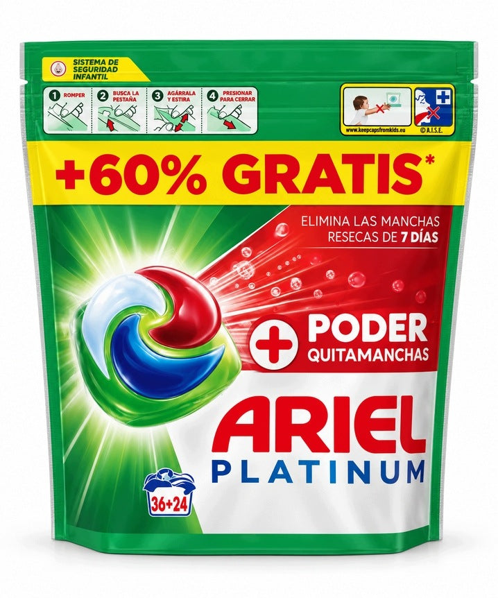 ARIEL Kaps 60 Gel Platinum