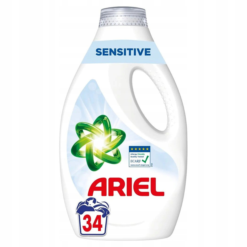 ARIEL SENSITIVE washing liquid 34 washes 1530ml