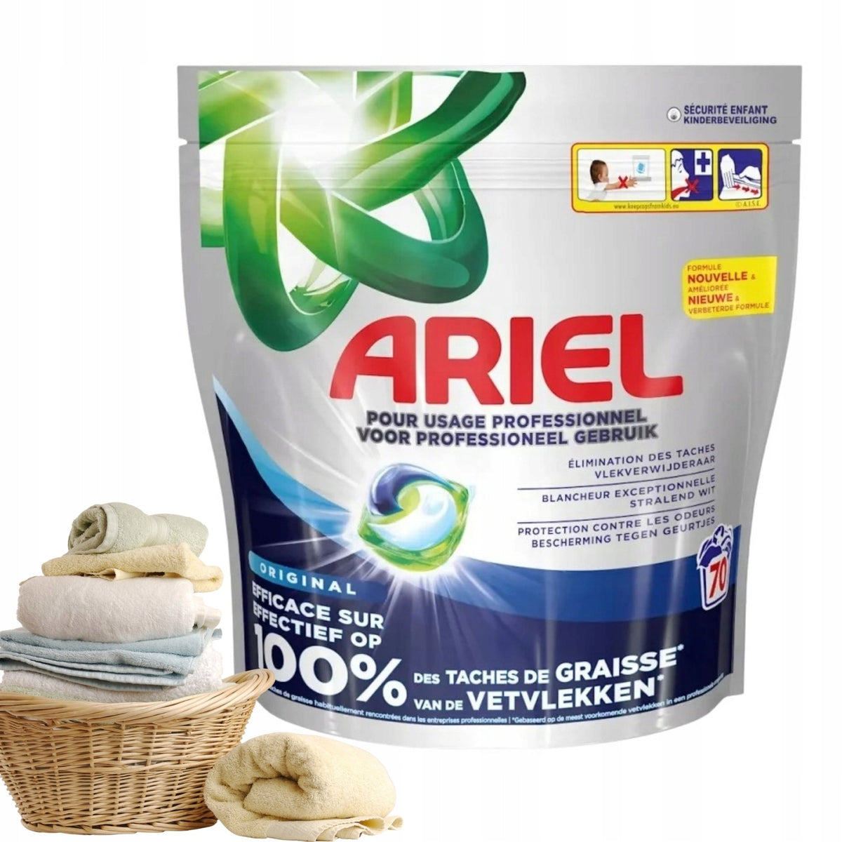 ARIEL WASHING CAPSULES A70 PROFESSIONAL REGULAR