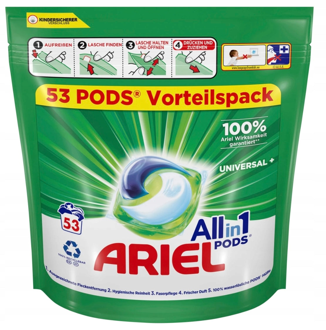 ARIEL Washing capsules All in1 UNIVERSAL 53pcs